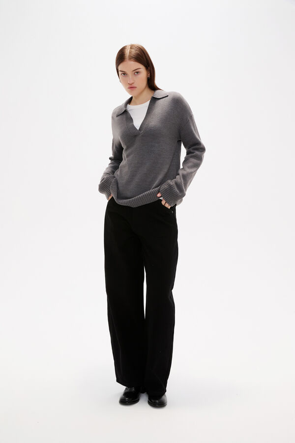 SWEATER DAPA 70607 GRIS MELANGE OSCURO image number null