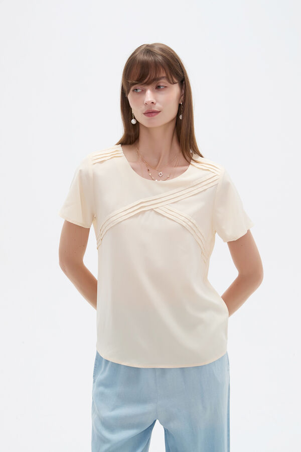 BLUSA TARMEL 70607 CRUDO / NATURAL image number null