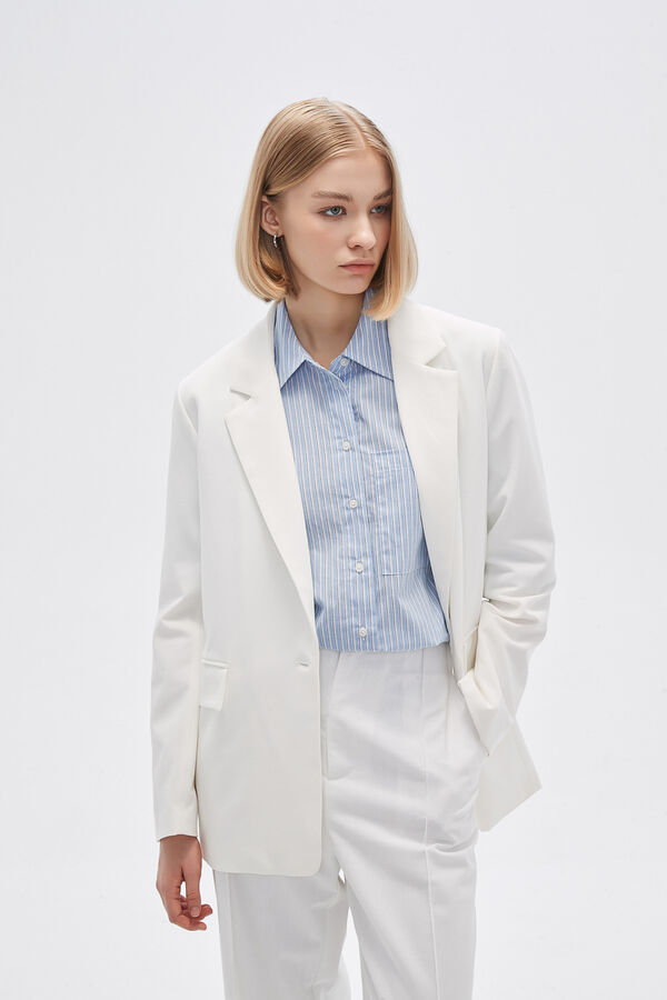 BLAZER ABELLA MARFIL  / OFF WHITE image number null