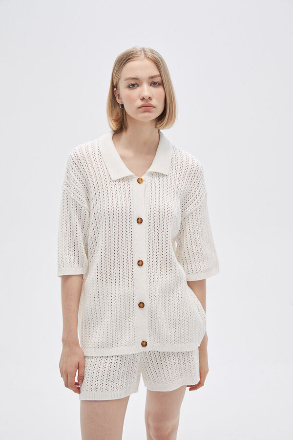 REMERA SHAM MARFIL  / OFF WHITE image number null