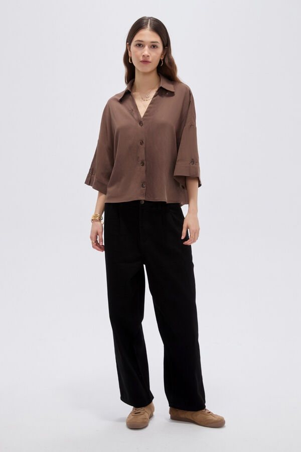 CAMISA TAREO 70809 CHOCOLATE image number null