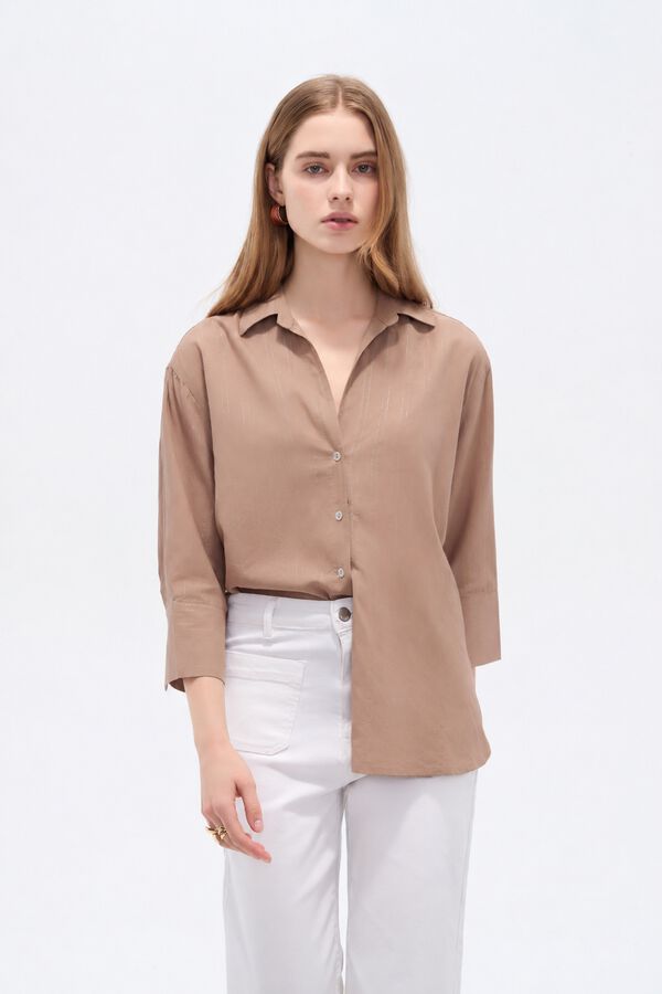 CAMISA RUMO 70607 TAUPE CLARO image number null
