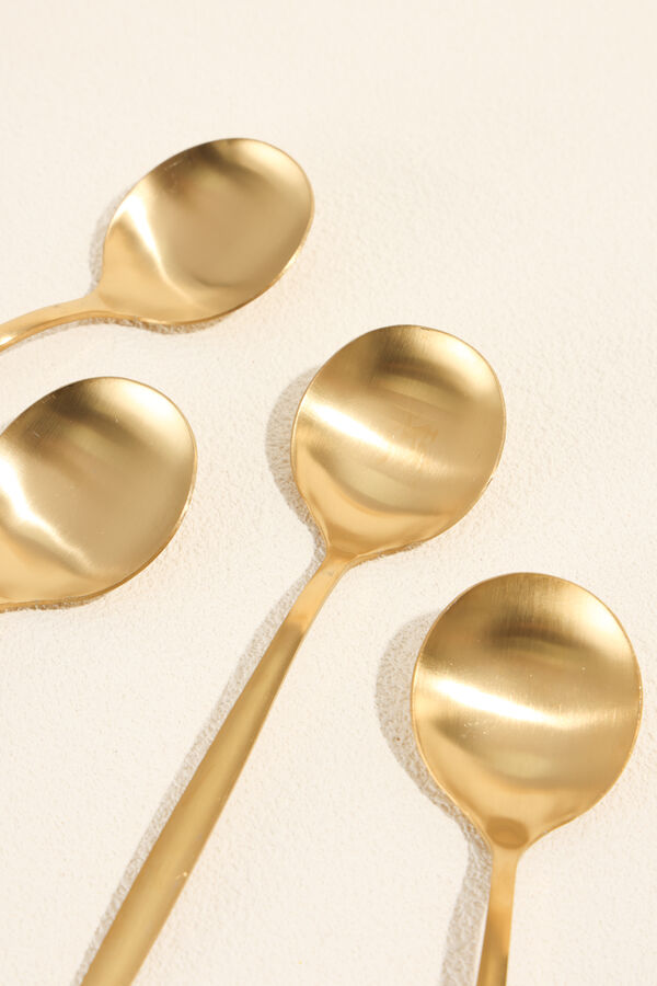 Cuchara Fiordo, Set 4 un. dorado COLOR UNICO image number null