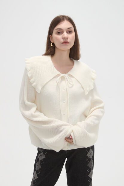 CARDIGAN OLCAY CRUDO / NATURAL image number null