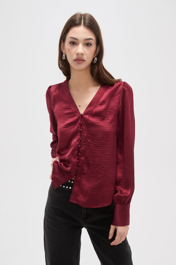 CAMISA SENIA BORDEAUX image number null