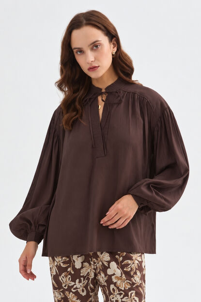 BLUSA NALIA CHOCOLATE image number null
