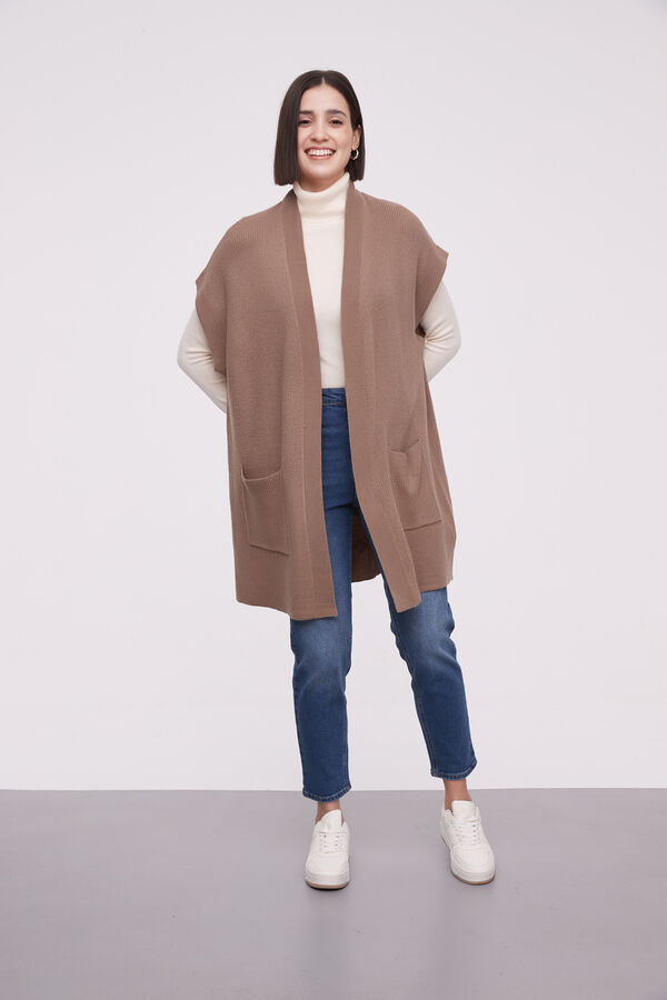 SACO ALBAIDA TAUPE / MINK / VISON image number null