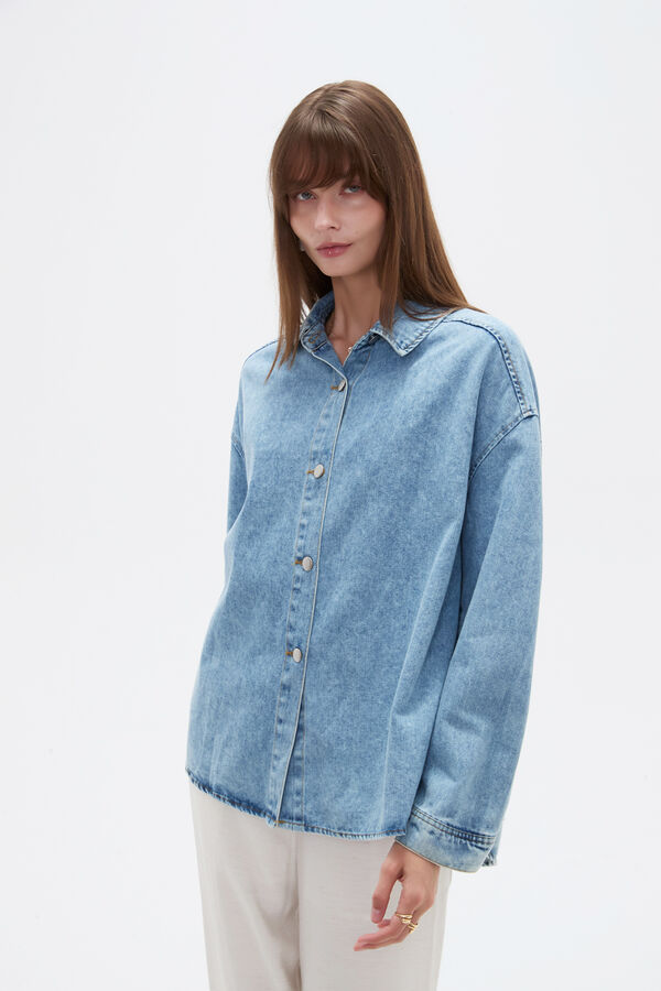 CAMPERA HIRA 70607 AZUL GRISACEO image number null