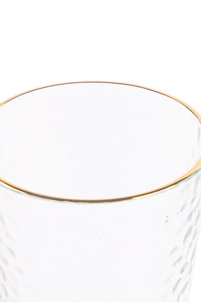Vaso Alto Borde Dorado COLOR UNICO image number null