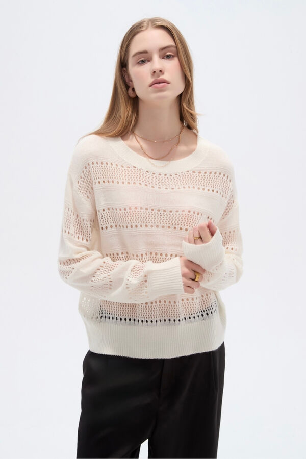 SWEATER TULOEK 70809 MARFIL  / OFF WHITE image number null