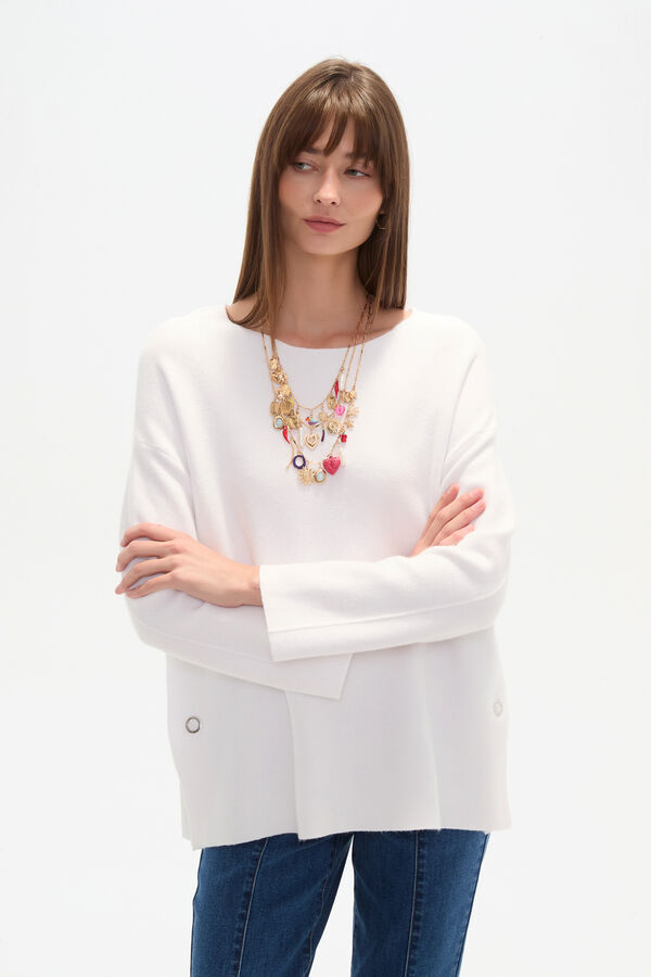 SWEATER INNA MARFIL  / OFF WHITE image number null