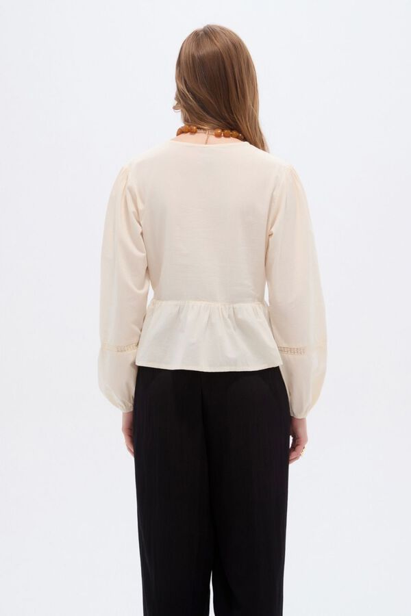 BLUSA EVRIN 70607 CRUDO / NATURAL image number null