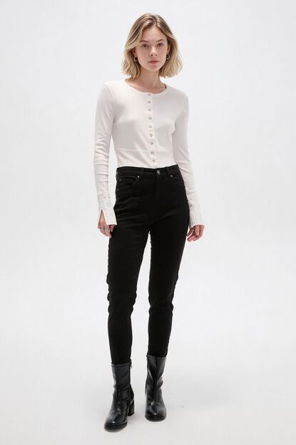 PANTALON BARDOT NEGRO image number null
