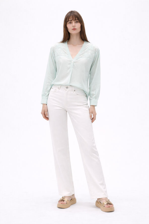 BLUSA TIFONE VERDE AGUA image number null