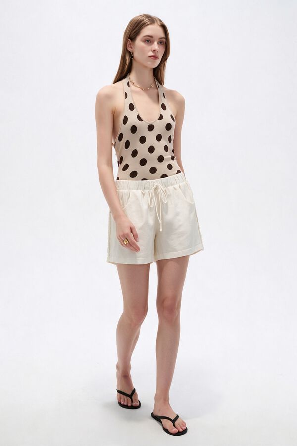 SHORT ALVIX 70809 MARFIL  / OFF WHITE image number null