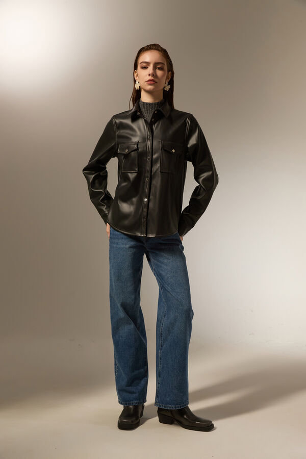 SOBRECAMISA WANTANABE NEGRO image number null