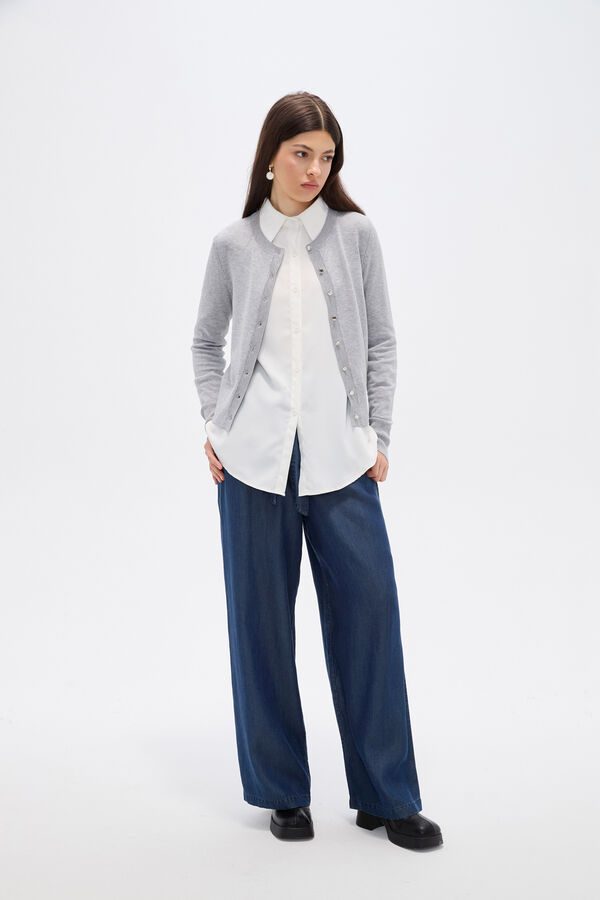 SACO SYLVEN GRIS MELANGE MEDIO image number null
