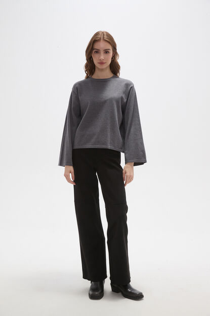 REMERA VALIC GRIS MELANGE OSCURO image number null