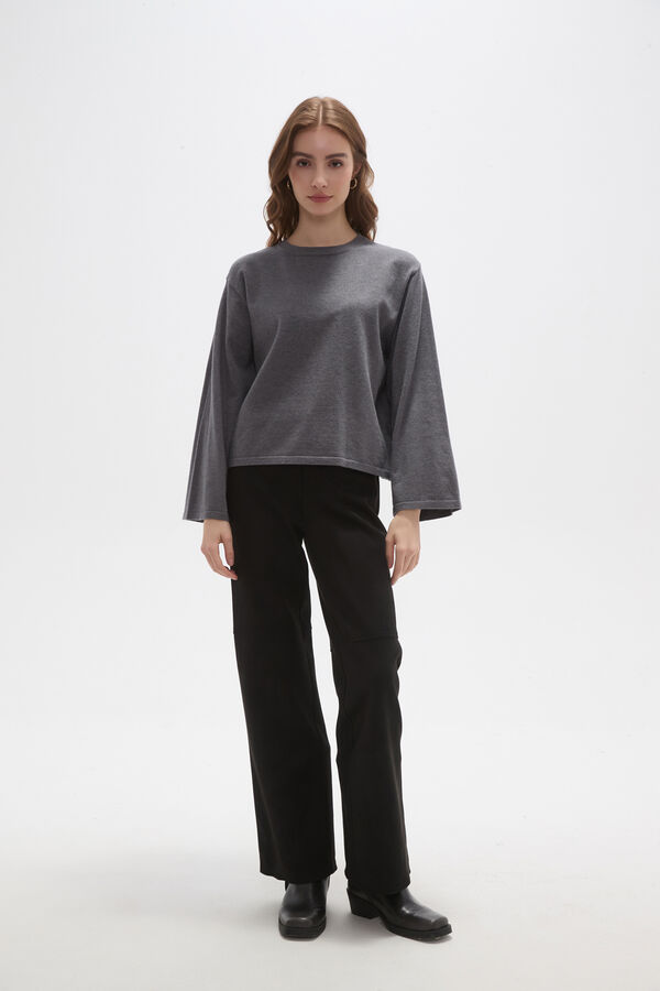 REMERA VALIC GRIS MELANGE OSCURO image number null