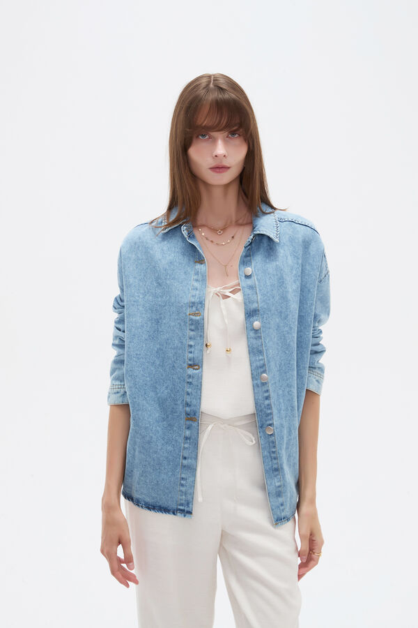 CAMPERA HIRA 70607 AZUL GRISACEO image number null