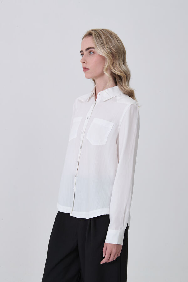CAMISA NETER MARFIL  / OFF WHITE image number null