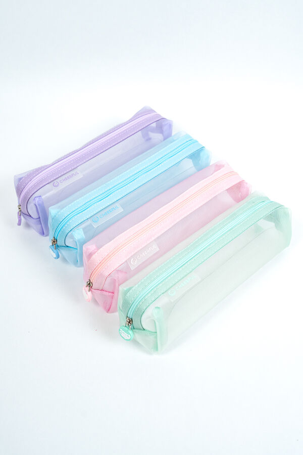 Cartuchera Puff, mix 4 colores COLOR UNICO image number null
