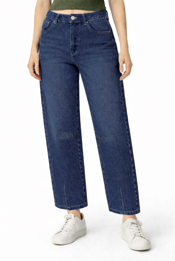 PANTALON SALIN AZUL MEDIO image number null