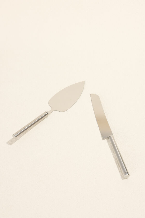 Accesorios Set Cuchillo Torta plateado COLOR UNICO image number null