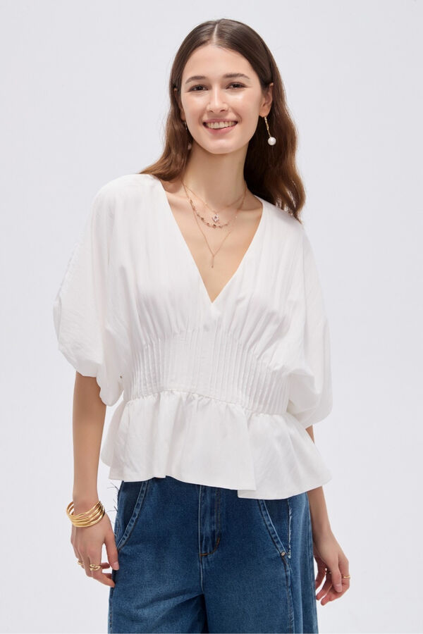 BLUSA LAURIN 70607 MARFIL  / OFF WHITE image number null