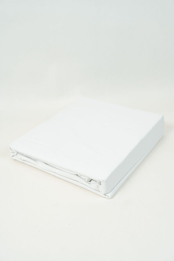 S&aacute;banas 1 plaza 144 Hilos Liso BLANCO image number null