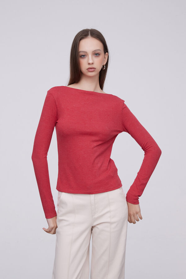 REMERA BILDEIN ROJO OSCURO image number null