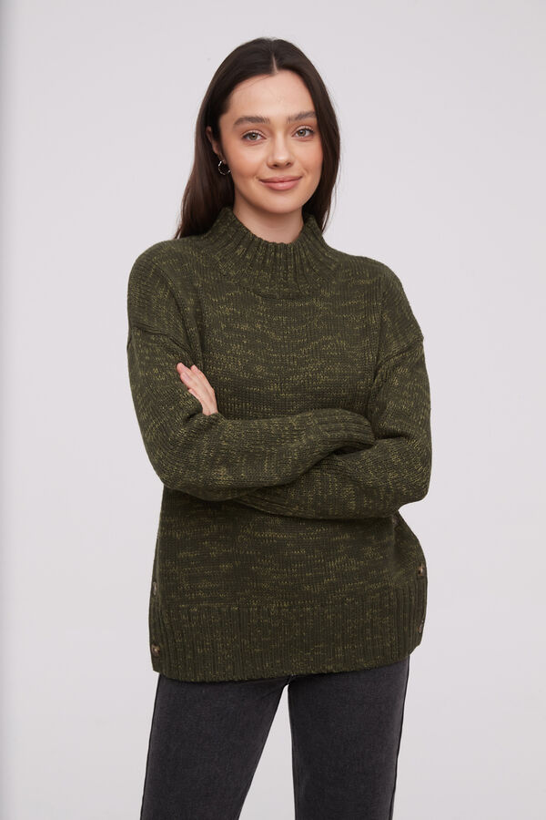 POLERA PINTI VERDE OLIVA OSCURO