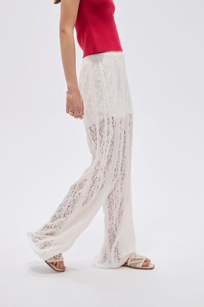 PANTALON COQUETA 70607 MARFIL  / OFF WHITE image number null