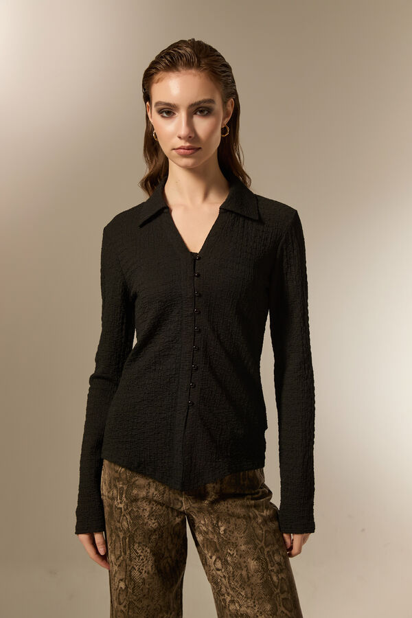 CAMISA HESME NEGRO image number null