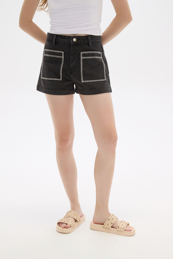 SHORT PAVIN GRIS OSCURO image number null