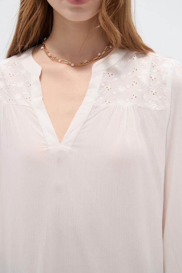 BLUSA BURSAS 70607 MARFIL  / OFF WHITE image number null