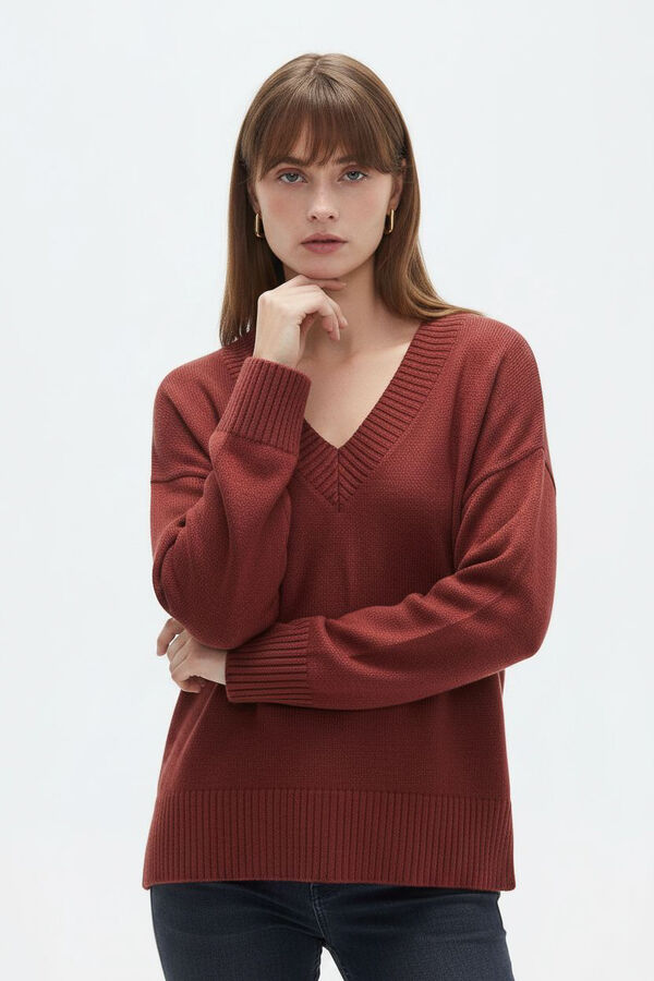 SWEATER SICHA BORDEAUX image number null