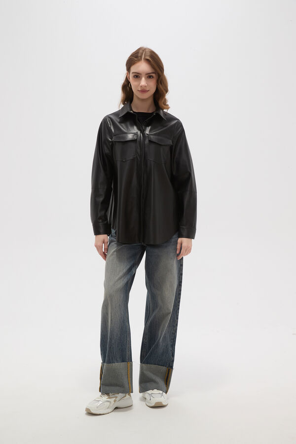 SOBRECAMISA NAWAH NEGRO image number null