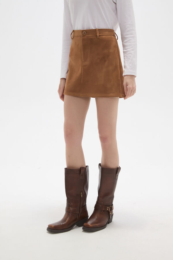 FALDA ARVESS BEIGE OSCURO image number null