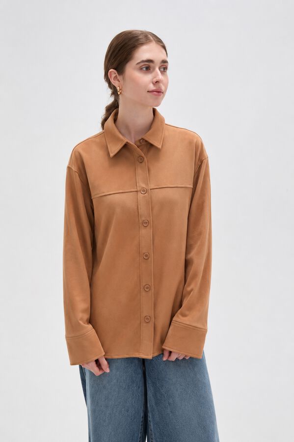 CHAQUETA TANASIA BEIGE OSCURO image number null