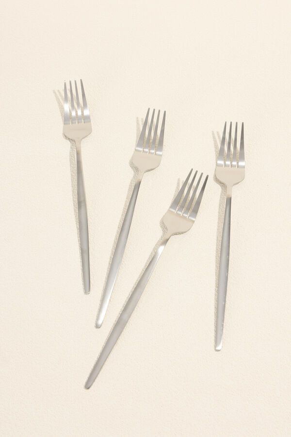 Tenedor Fiordo, Set 4 un. plateado COLOR UNICO image number null