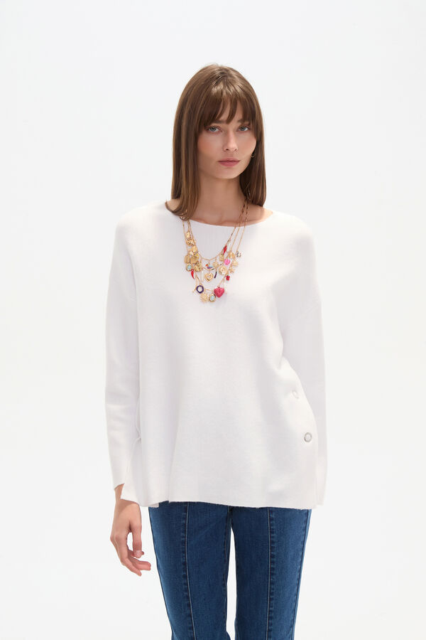 SWEATER INNA MARFIL  / OFF WHITE image number null