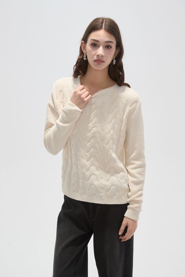 SWEATER RORI 70607 CRUDO / NATURAL image number null