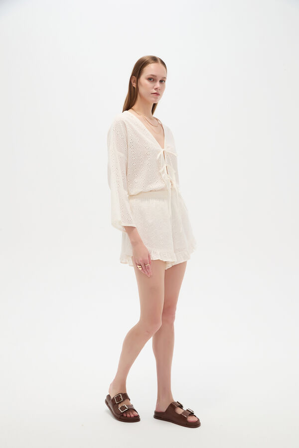 SHORT ANAISA 70809 MARFIL  / OFF WHITE image number null