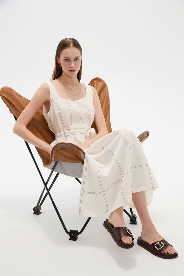 VESTIDO CAROA 70809 MARFIL  / OFF WHITE image number null