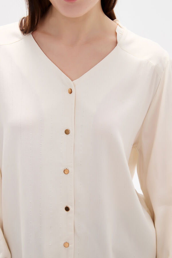 CAMISA BLOVA CRUDO / NATURAL image number null