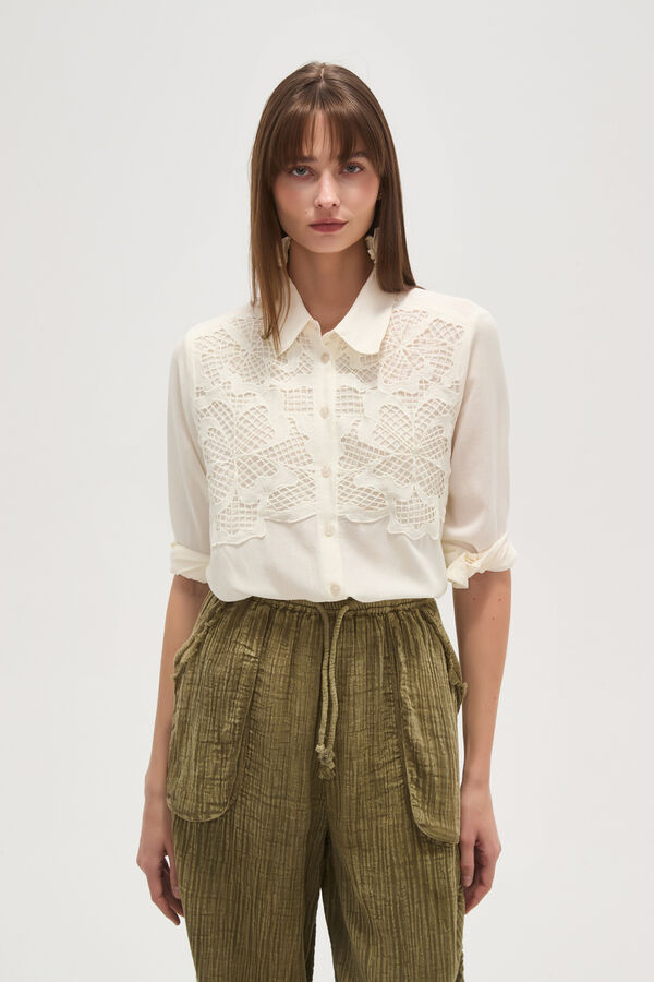 CAMISA JAYAS MARFIL  / OFF WHITE image number null