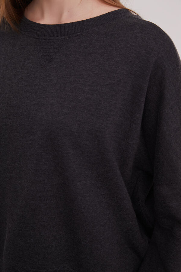 SUDADERA ROTTON GRIS OSCURO image number null