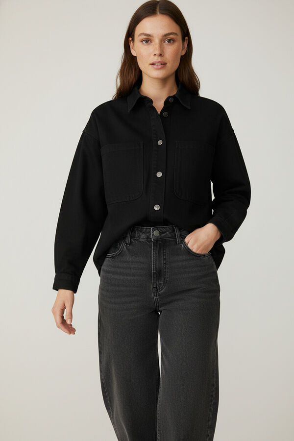 SOBRECAMISA ASTURD NEGRO image number null