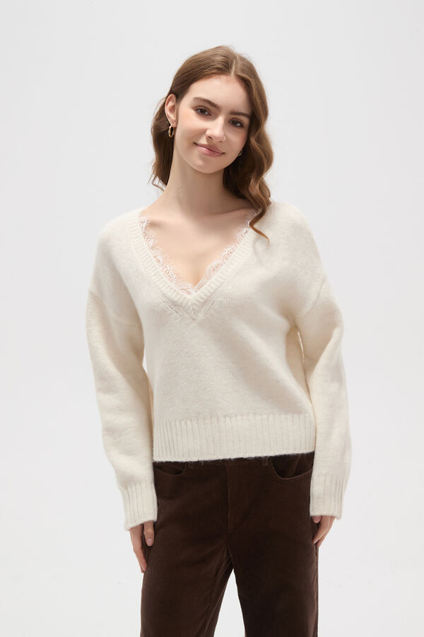 SWEATER PRETTIE MARFIL  / OFF WHITE image number null